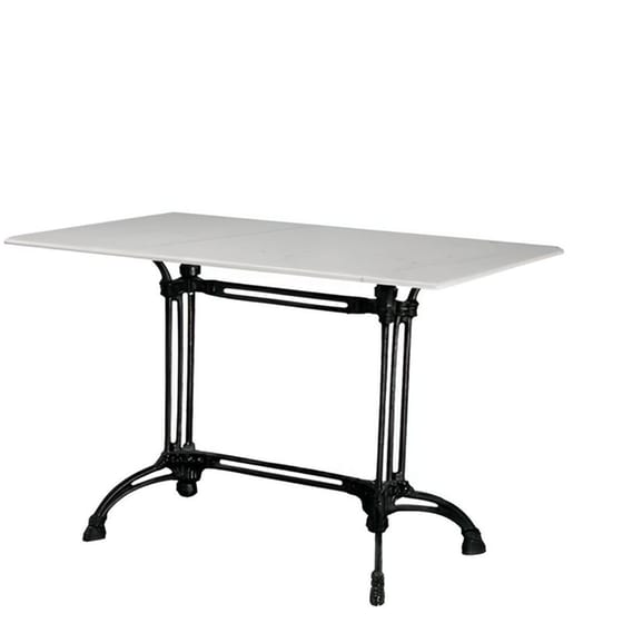 Τραπέζι Εξωτερικού Χώρου 24Mall c8672 από Μέταλλο 70x110x74 cm - Λευκό image 0