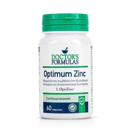 Συμπλήρωμα Διατροφής Doctor's Formulas Optimum Zinc - 60 Κάψουλες