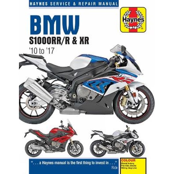 BMW S1000RR/R & XR Service & Repair Manual (2010 to 2017) image 0