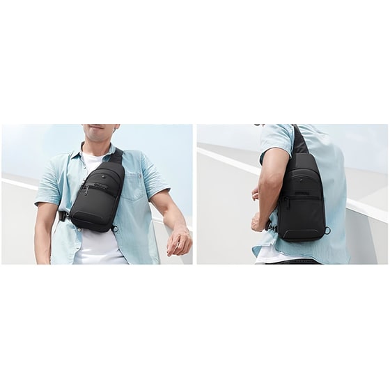 Τσάντα Crossbody Arctic Hunter XB13001-BK - 3,9lt - Μαύρη image 7