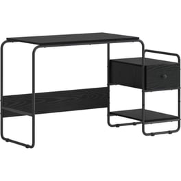 Γραφείο VidaXL με Αποθηκευτικό Χώρο 131,5x50x75,5 cm - Μαύρη Δρυς