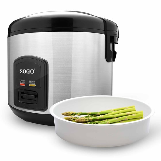 Βραστήρας Ρυζιού SOGO Arroz 10085 650 W 1.8 L Ασημί image 3
