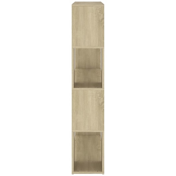 Βιβλιοθήκη VidaXL από Μοριοσανίδα 100x24x124 cm - Δρυς/ Sonoma image 4