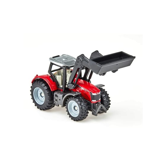 Siku Τρακτερ Massey Ferguson Με Φορτωτη image 3