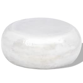 Τραπεζάκι Σαλονιού VidaXL Hammered από Αλουμίνιο 75x28cm - Ασημί