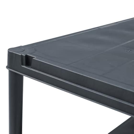 Vidaxl Ραφιέρα Μαύρη 100 Κ. 60 X 30 X 138 Εκ. Πλαστική image 5