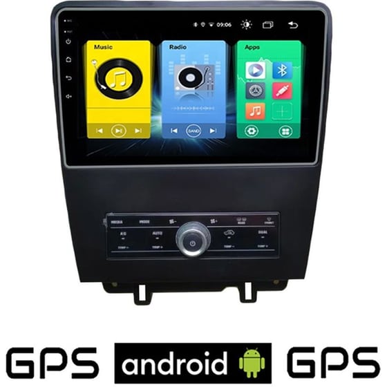 OEM Ηχοσύστημα Αυτοκινήτου Ford Mustang (2010-2015) Οθόνη αφής 9" 16GB+2GB Μαύρο image 0