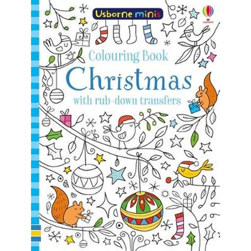 Colouring Book Christmas with Rub-Down Transfers