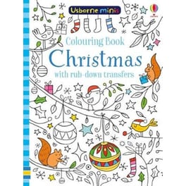 Colouring Book Christmas with Rub-Down Transfers