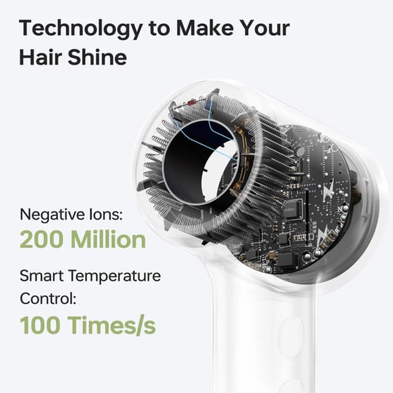 LAIFEN MINI Σεσουάρ Μαλλιών 1100 W Λευκό image 3