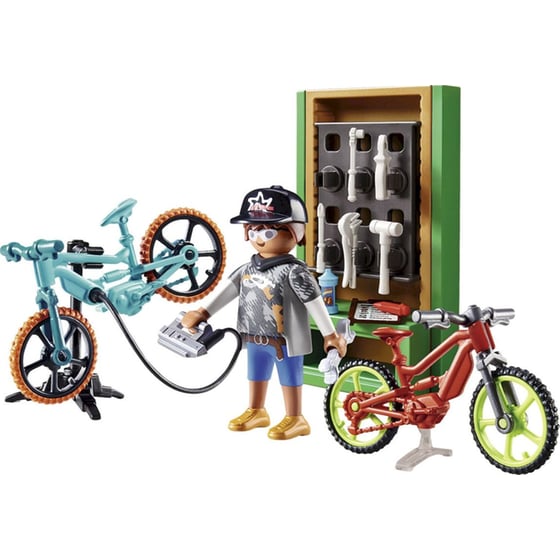 PLAYMOBIL® City Life Gift Set Συνεργείο Ποδηλάτων (70674) image 1