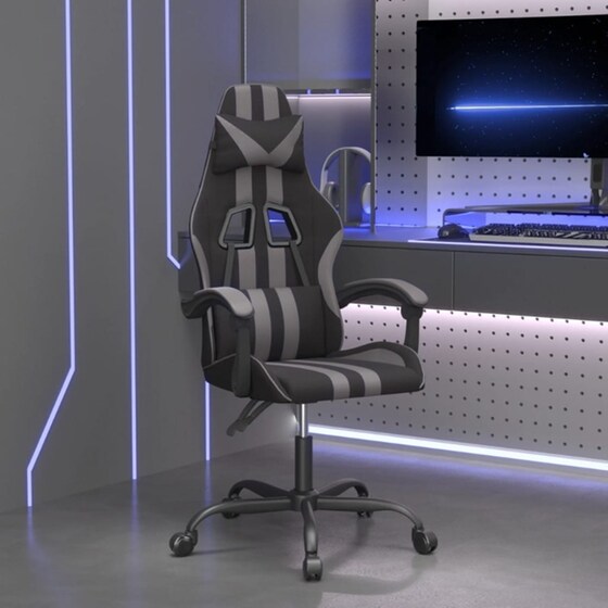 Καρέκλα Gaming VIDAXL 3143822 από Τεχνητό Δέρμα - Γκρι image 9
