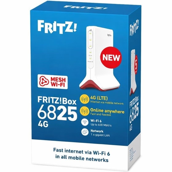 AVM FRITZ!Box 6825 4G Ασύρματο Router Wi-Fi 4 με 1 Θύρα Ethernet - Λευκό image 4