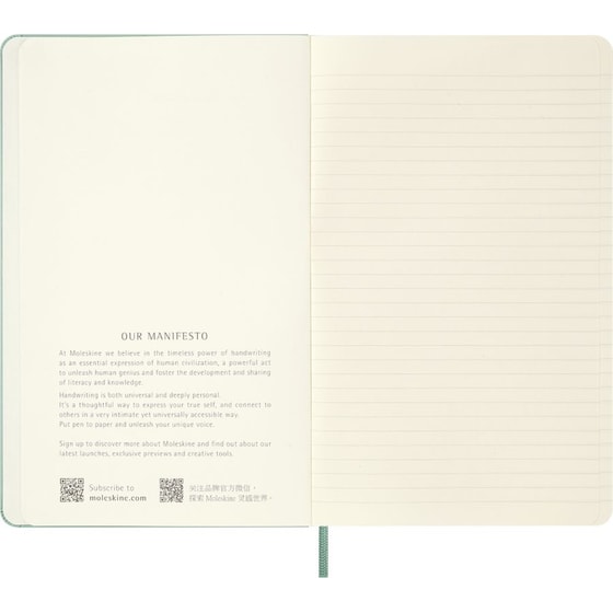 Σημειωματάριο Moleskine Year of the Horse Ριγέ L Hardcover Sage Green (1 Τεμάχιο) image 1