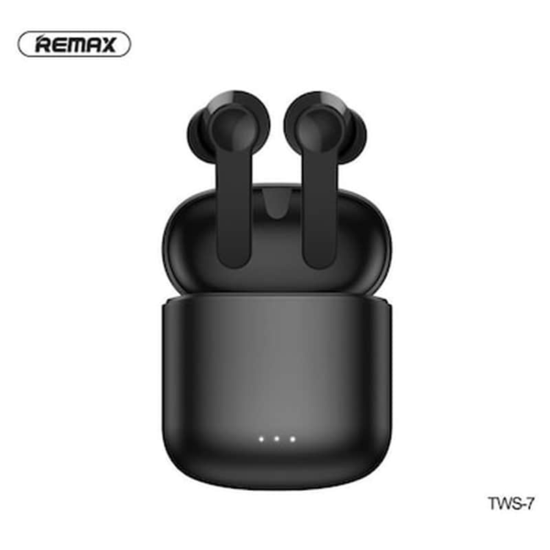 REMAX Remax Tws-7 Bluetooth V5.0 True Wireless Earbuds Ασύρματα Στερεοφωνικά Ακουστικά Μαύρα