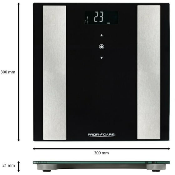 Ζυγαριά Σώματος PROFICARE PC-PW 3007 FA Μαύρο image 2
