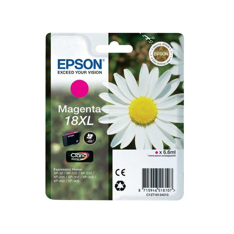 Epson 18XL Ματζέντα Μελάνι Εκτυπωτή C13T18134010