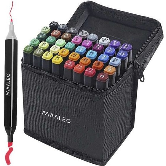 Σετ Επαγγελματικοί Μαρκαδόροι Aria Trade με 2 Μύτες Board και Fine (40 Τεμάχια) image 0