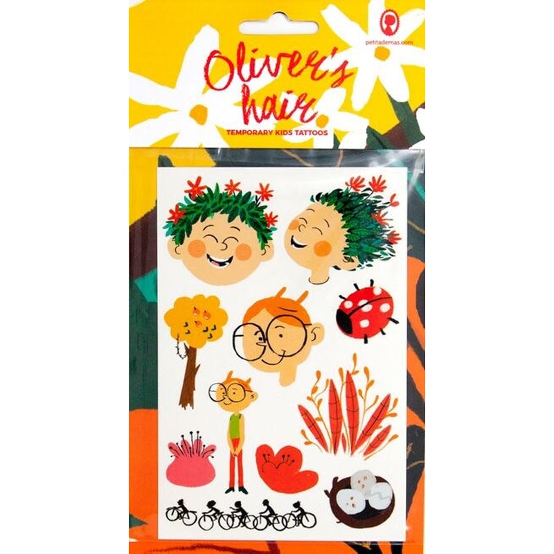 Olivers Hair Temporary Tattoos for kids