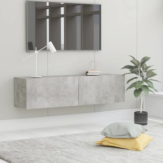 Έπιπλο Τηλεόρασης VidaXL από Μοριοσανίδα 120x30x30cm - Γκρι image 6