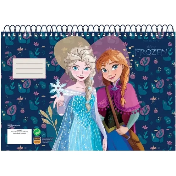Μπλοκ Ζωγραφικής GIM Frozen Α4 30 Φύλλων image 0