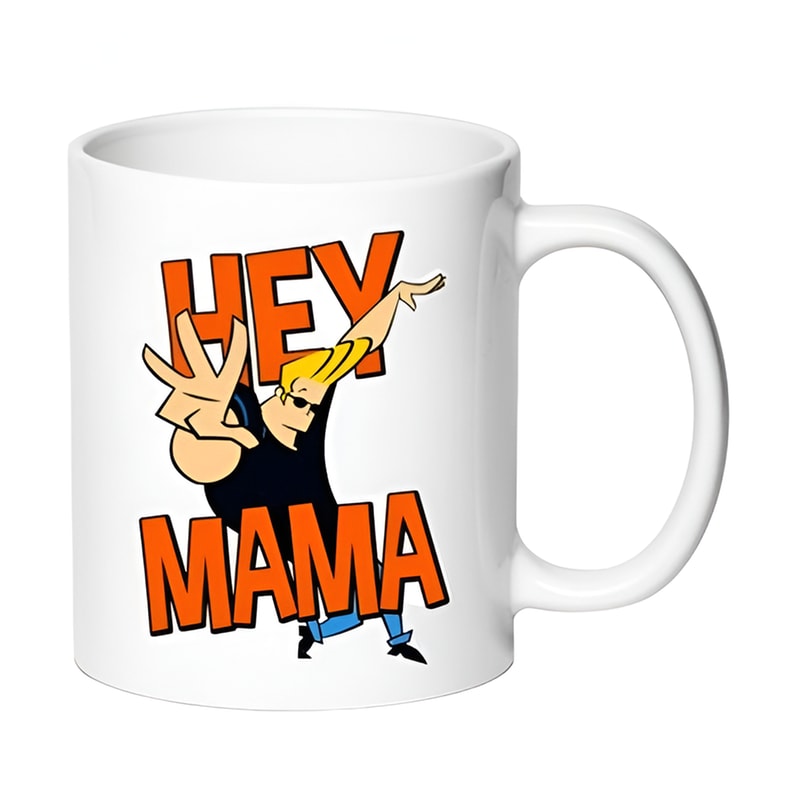 OEM Κούπα Johny Bravo Νo2 Κεραμική 330 ml - Λευκό