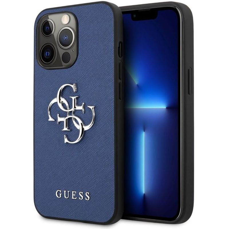 GUESS Θήκη Apple iPhone 13 Pro Max - Guess 4g Logo Collection - Μπλε
