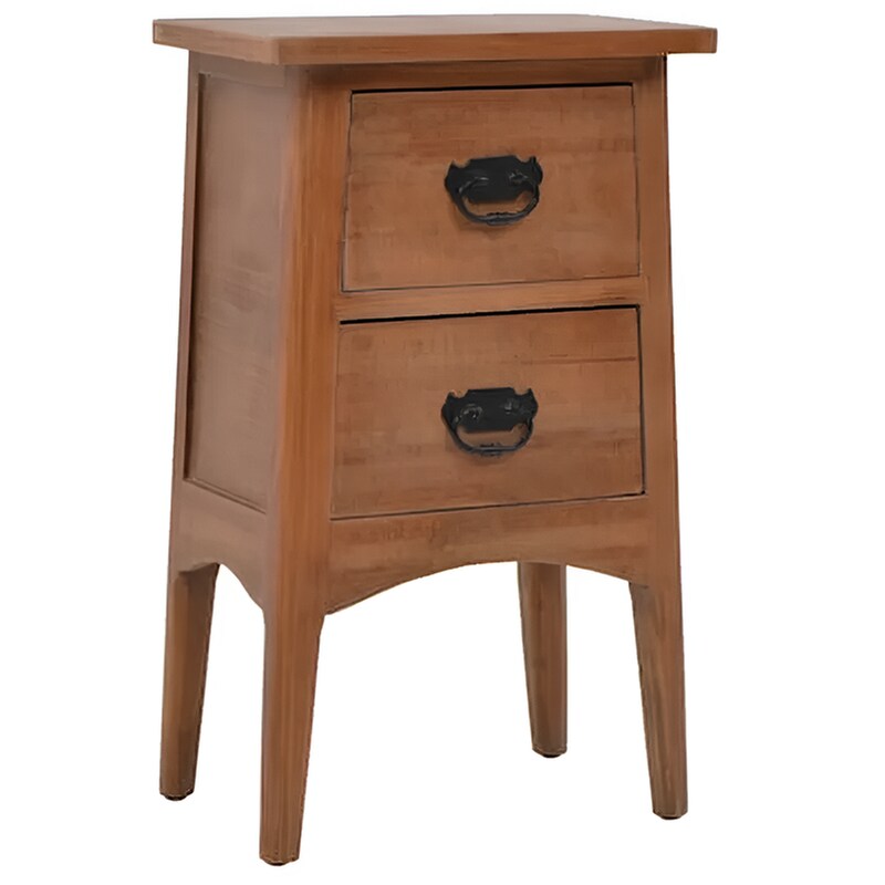 Κομοδίνο Vidaxl Από Μασίφ Ξύλο Ελάτης 40x29x68 cm - Καφέ