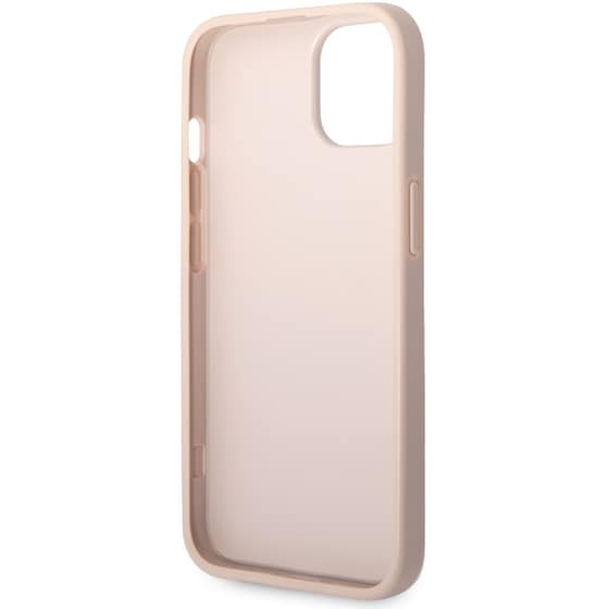 Θήκη Apple iPhone 14 Plus - Guess 4g Logo Collection Hard Case PU Leather - Ροζ image 5