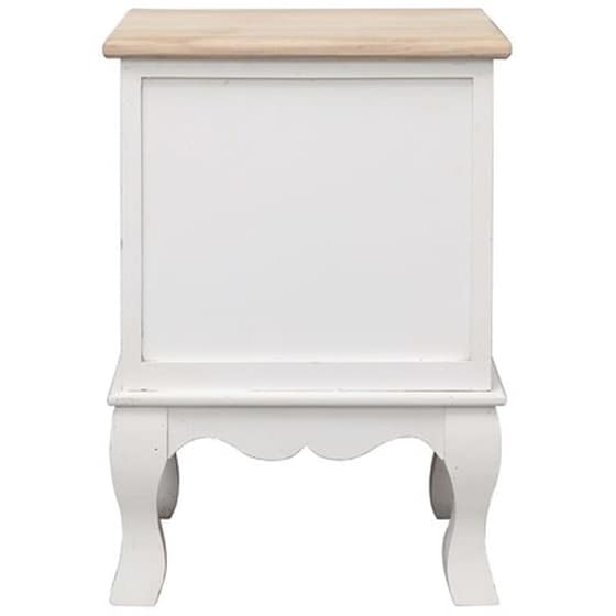 Κομοδίνο Vidaxl Από Ξύλο Παυλώνιας 35x30x50 cm - Φυσικό Λευκό image 4