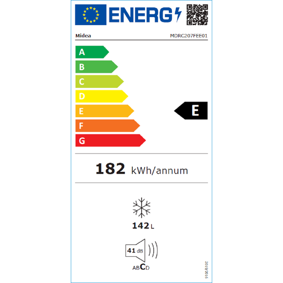 MIDEA MDRC207FEE01 142 Lt Λευκό Καταψύκτης Μπαούλο image 2