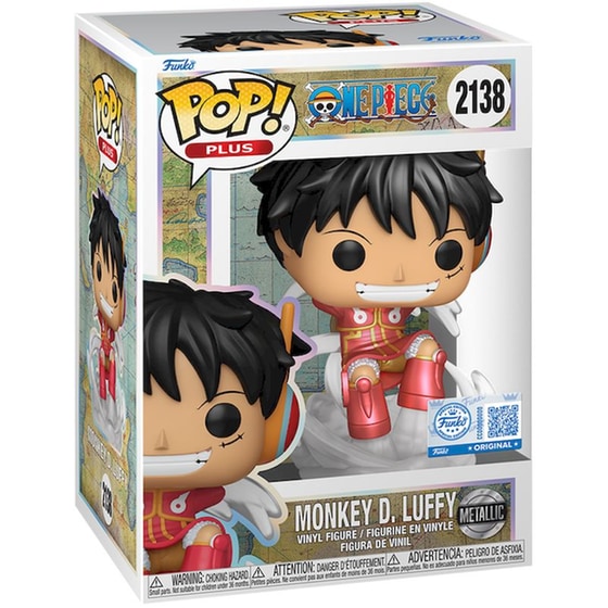 Funko Pop! One Piece - Plus Monkey D. Luffy (Egghead Arc) Metallic #2138 image 1