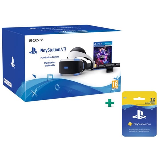 PlayStation VR & PlayStation VR Worlds & PlayStation Camera & Playstation Plus Prepaid Card (365 ημερών) image 0