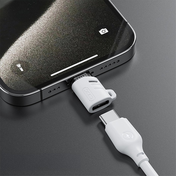 XO Αντάπτορας NB256E USB-C σε Lightning Λευκό image 3