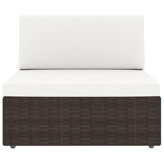 Vidaxl Σαλόνι Κήπου 11 Τεμαχίων Καφέ Από Συνθετικό Ρατάν Με Μαξιλάρια image 3