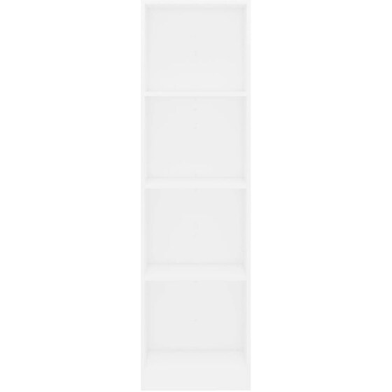Βιβλιοθήκη VidaXL από Μοριοσανίδα 40x24x142 cm - Λευκό image 2
