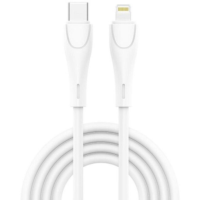 Καλώδιο δεδομένων Inos INOSNS-68605 Lightning σε USB-C 20 W - Λευκό