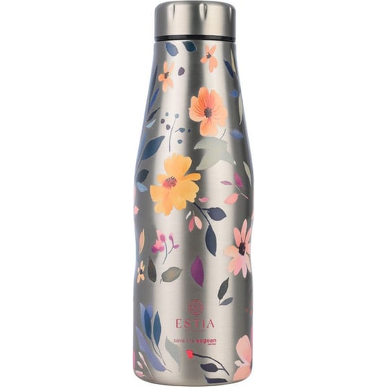 Μπουκάλι Θερμός ESTIA  Travel Flask Save the Aegean Silver Botanic 500ml image 0