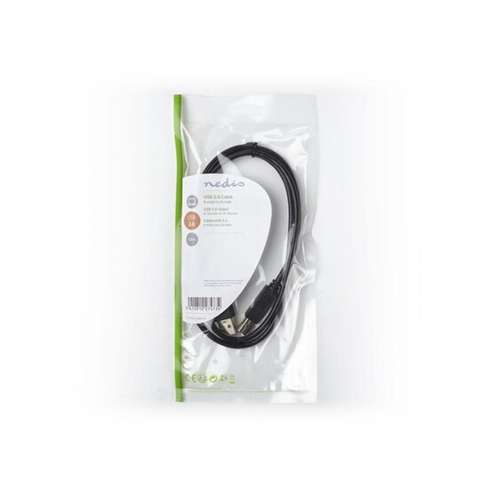 Καλώδιο Nedis USB-A Male σε USB-B Male - 1m image 2