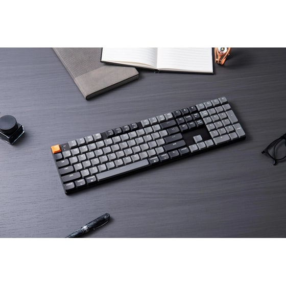 Keychron K5 V2 Ασύρματο Gaming Μηχανικό Πληκτρολόγιο με Gateron Low Profile Red διακόπτες και RGB φωτισμό (Αγγλικό US) Κόκκινο image 1