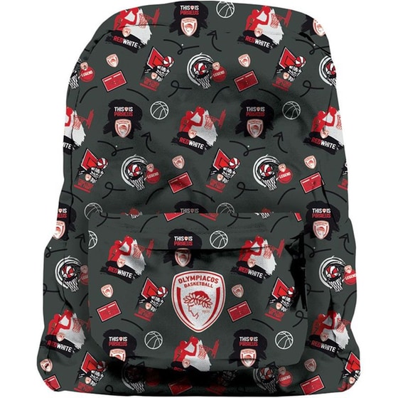Τσάντα Πλάτης Χάρτινη Πόλη Ολυμπιακός Μπάσκετ image 0