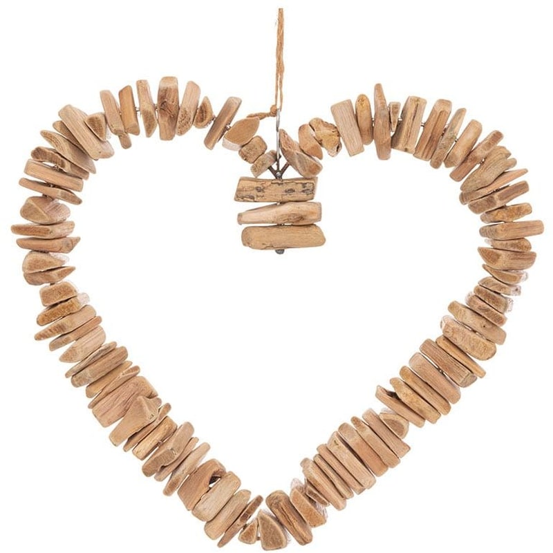 SPITISHOP Διακοσμητικό Τοίχου Spitishop Ξύλινο 36x37 cm - Μπεζ