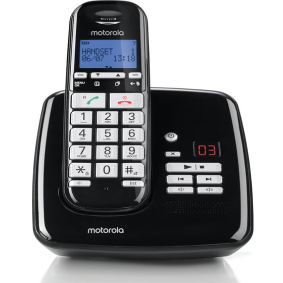 Ασύρματο Τηλέφωνο Motorola S3011 - Μαύρο image 1