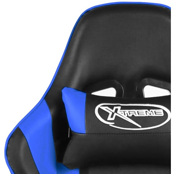 Gaming Καρέκλα Γραφείου VIDAXL 20496 από PVC - Μπλε image 6