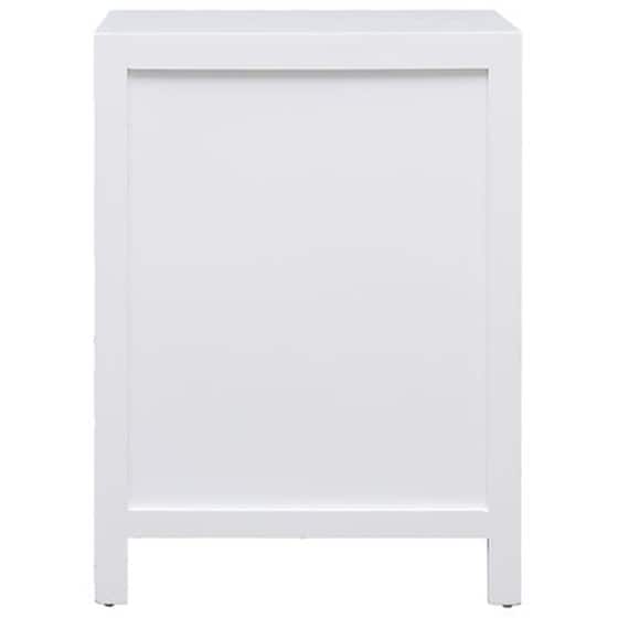 Vidaxl Κομοδίνο Λευκό 38 X 28 X 52 Εκ. Από Ξύλο Παυλώνιας image 4