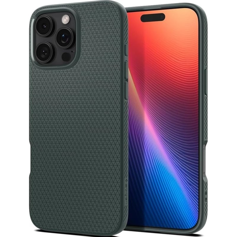 Θήκη Apple iPhone 16 Pro - Spigen Liquid Air Σιλικόνη - Abyss Green (ACS08119)