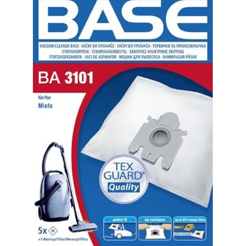 BASE BASE BA3101 Σακούλες για Ηλεκτρική Σκούπα 5τμχ