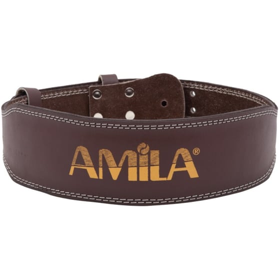 Ζώνη Άρσης Βαρών Amila 94911 C Quality Small Δερμάτινη με Μαξιλαράκι - Καφέ image 0