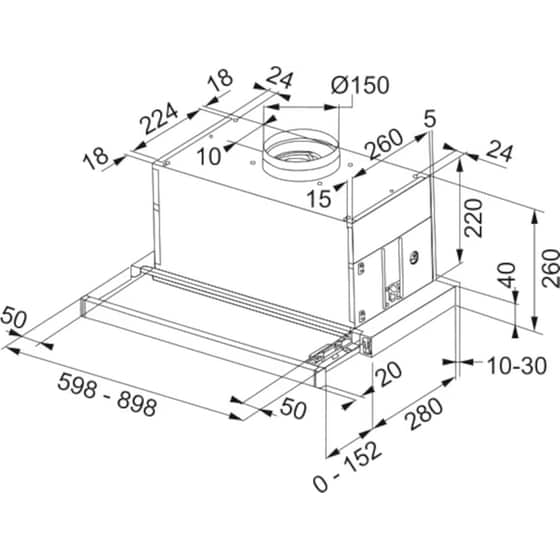FRANKE DYNAMIC 90 cm Inox Απορροφητήρας Συρόμενος image 1