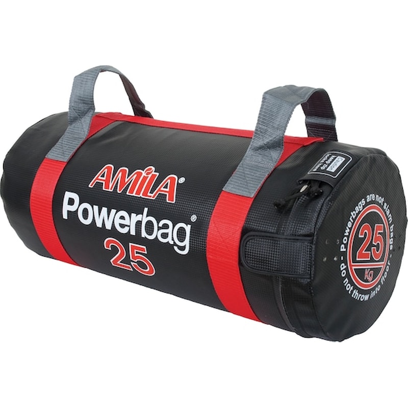 AMILA Power Bag 25kg Amila 37324 από Ενισχυμένο Νάιλον με Άμμο - Κόκκινο/Μαύρο